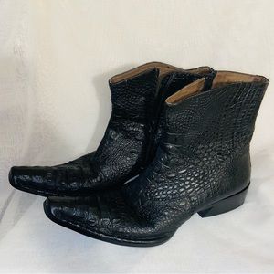 Men’s Fiesso Aurelio Garcia -Black Alligator Boots size 13